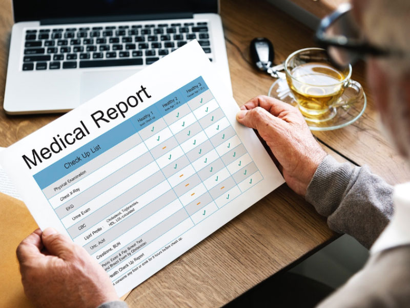 Medical report for asbestos lung cancer claim