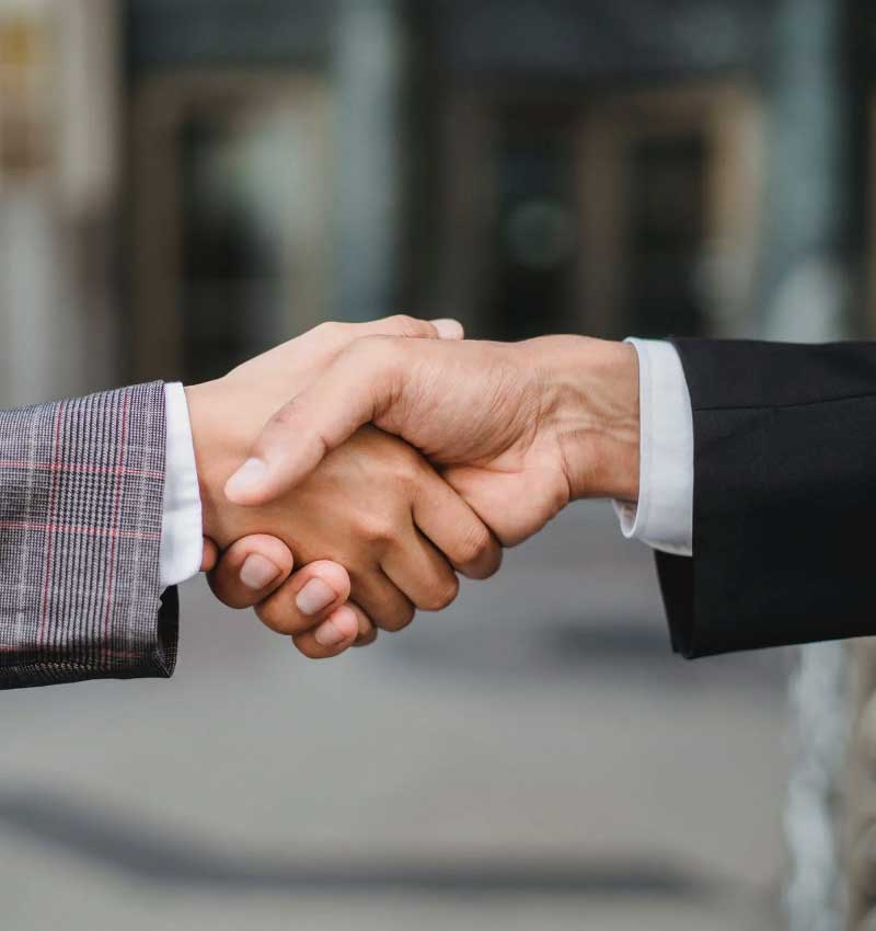 Handshake for asbestos compensation settlement