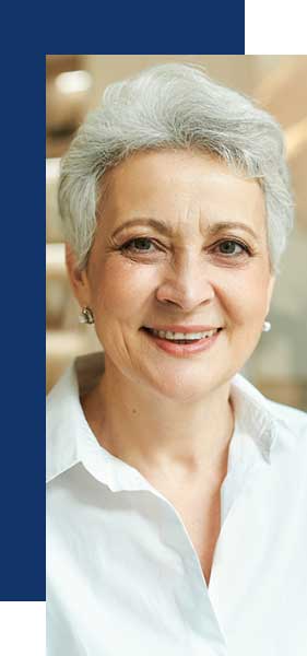 Happy woman after asbestos compensation claim support