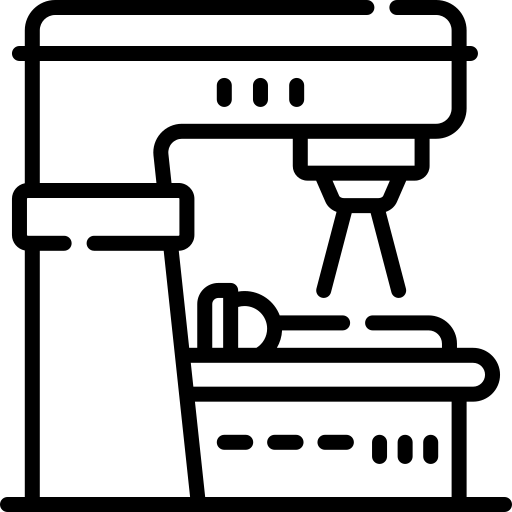 Radiotherapy icon for mesothelioma treatment